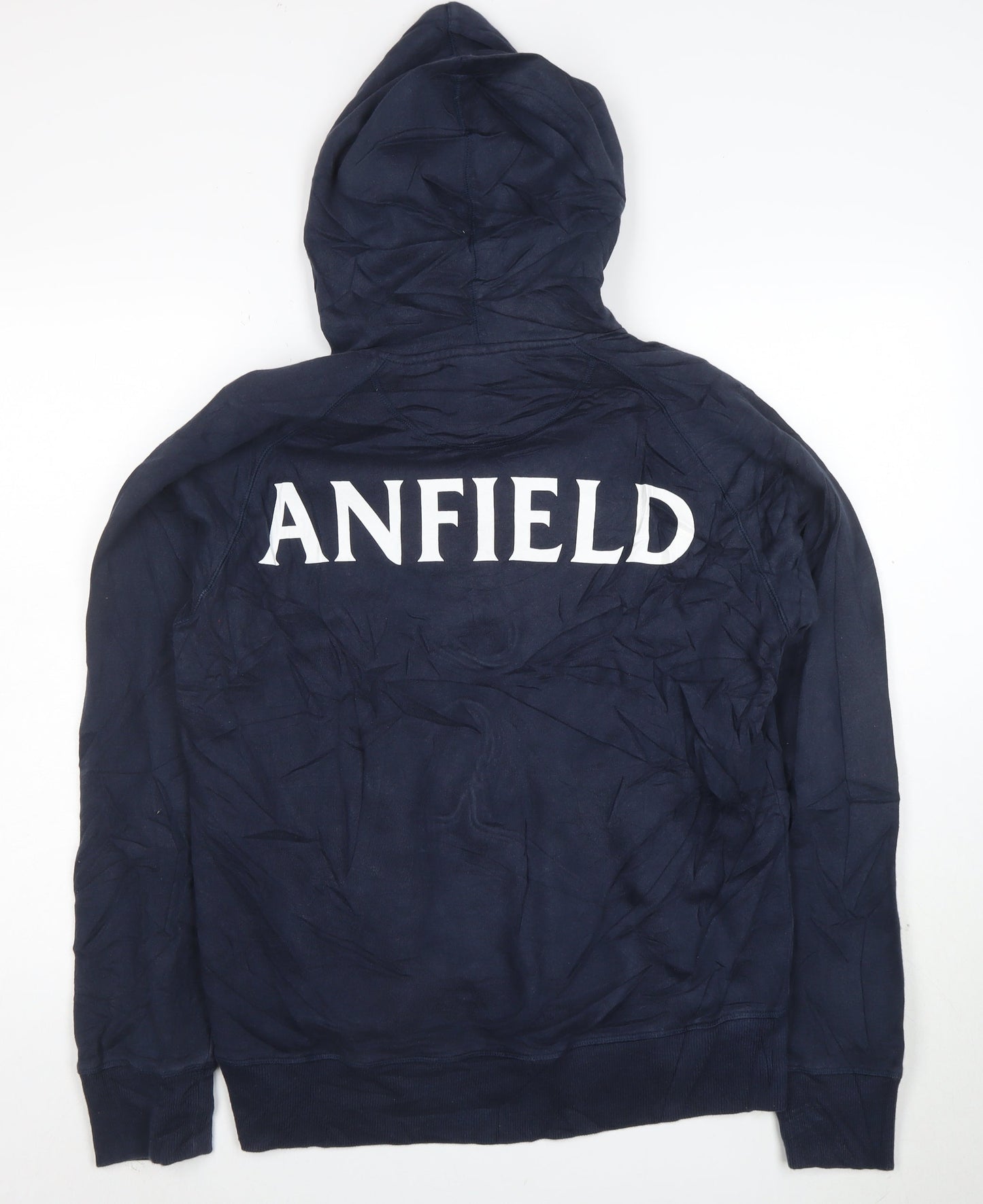 Liverpool FC Men's Blue Anfield Pullover Hoodie - Size M