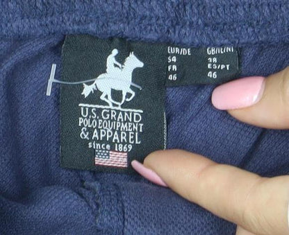 U.S. Grand Polo Navy Blue Men's M Regular Elastic Waist Shorts