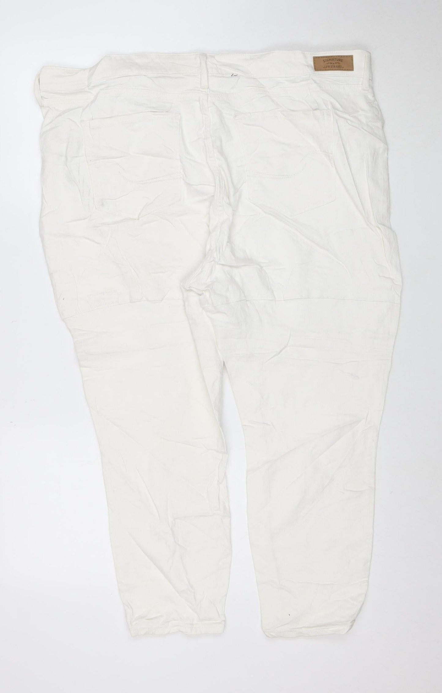 Levi Strauss Women's White Size 20 Skinny Stretch Jeans