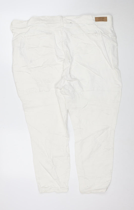 Levi Strauss Women's White Size 20 Skinny Stretch Jeans