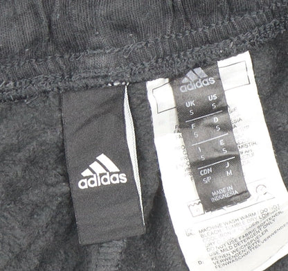 Adidas Men's Black Jogger Trousers S Regular Fit Elastic Waist