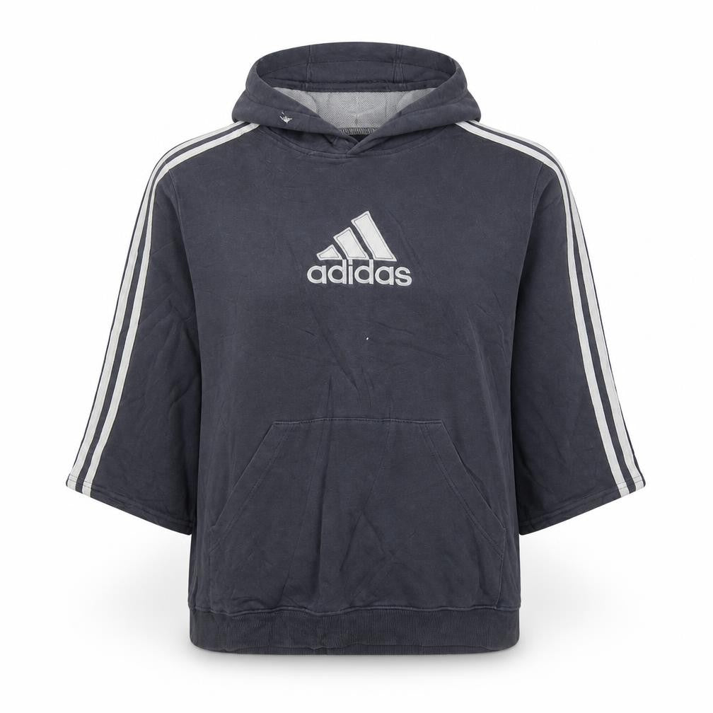 Adidas Womens Grey Pullover Hoodie Size 14 Cotton Blend Casual