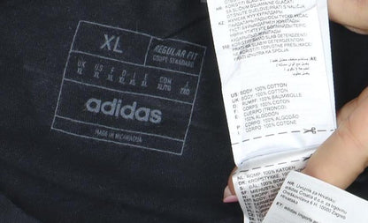 adidas Men’s Black XL Graphic Baseball T-Shirt IRWIN Walk The Walk
