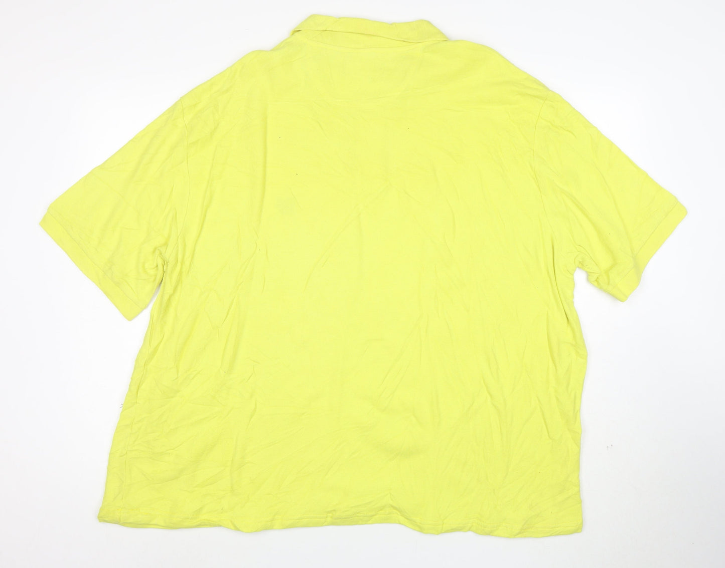 Chaps Men’s Yellow 3XL Cotton Polo Shirt Short Sleeve
