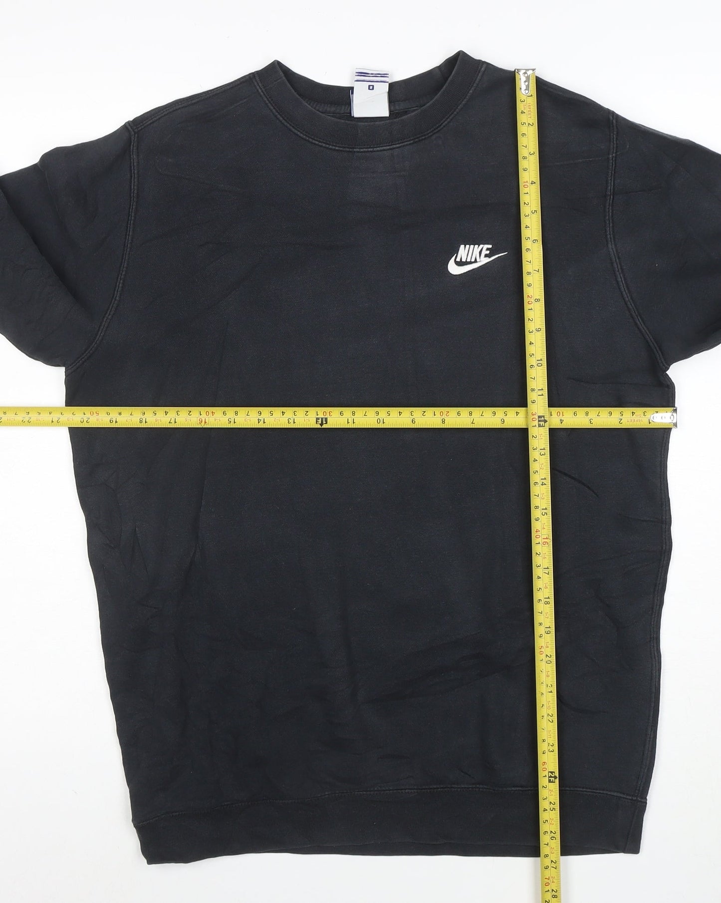 Nike Men's Black Small Crew Neck Pullover Sweatshirt