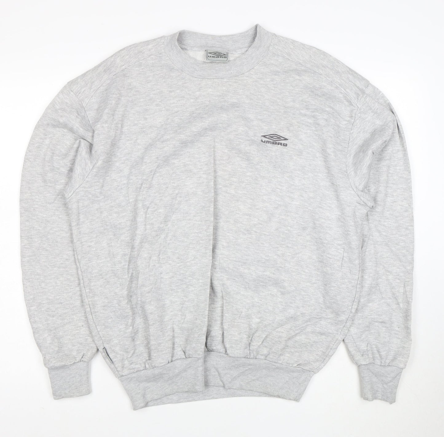 Umbro Mens Grey Crew Neck Pullover Sweatshirt Size M
