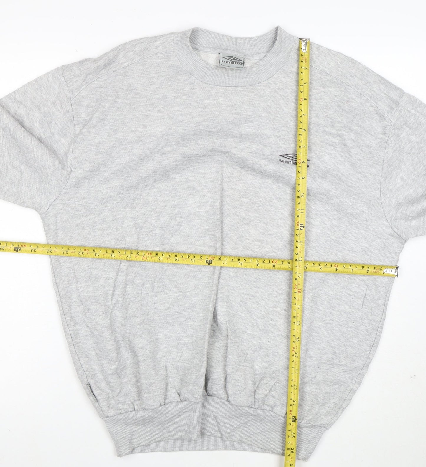 Umbro Mens Grey Crew Neck Pullover Sweatshirt Size M