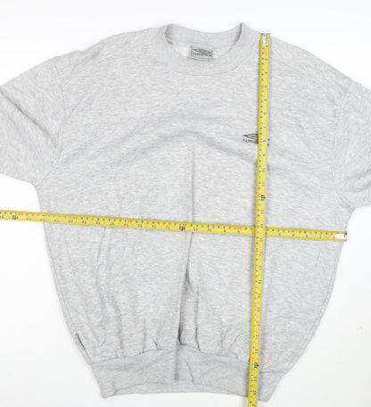 Umbro Mens Grey Crew Neck Pullover Sweatshirt Size M
