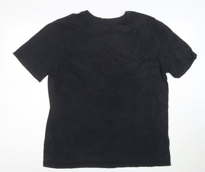 Nike Men's Black Dri-FIT Athletic Short Sleeve T-Shirt XL