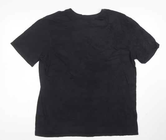 Nike Men's Black Dri-FIT Athletic Short Sleeve T-Shirt XL
