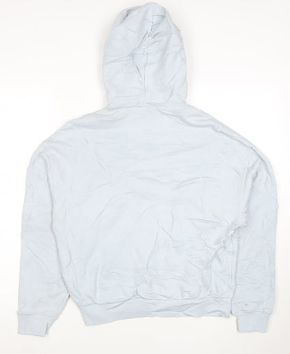 Reebok Men's Blue Pullover Hoodie XS Classic Logo Cotton Sweatshirt