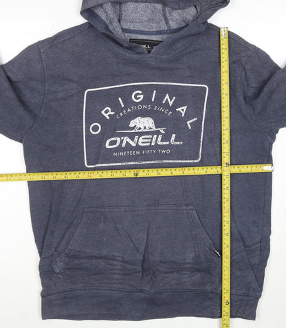 O'Neill Men's Blue Graphic Print Pullover Hoodie Medium