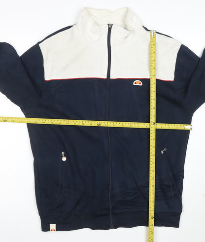 Ellesse Men’s Blue & White Full Zip Sweatshirt L Sports Jacket