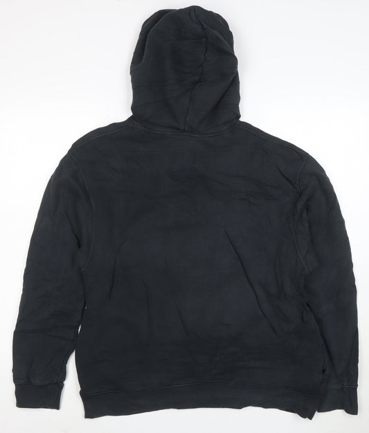 Jordan Mens Black M Pullover Hoodie Graphic Print Basketball Style