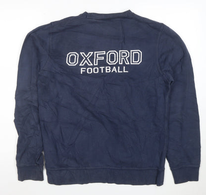 Nike Men's Blue Oxford Football Pullover Sweatshirt M