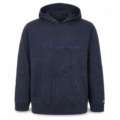 Champion Men's Blue XL Pullover Hoodie Embroidered Logo