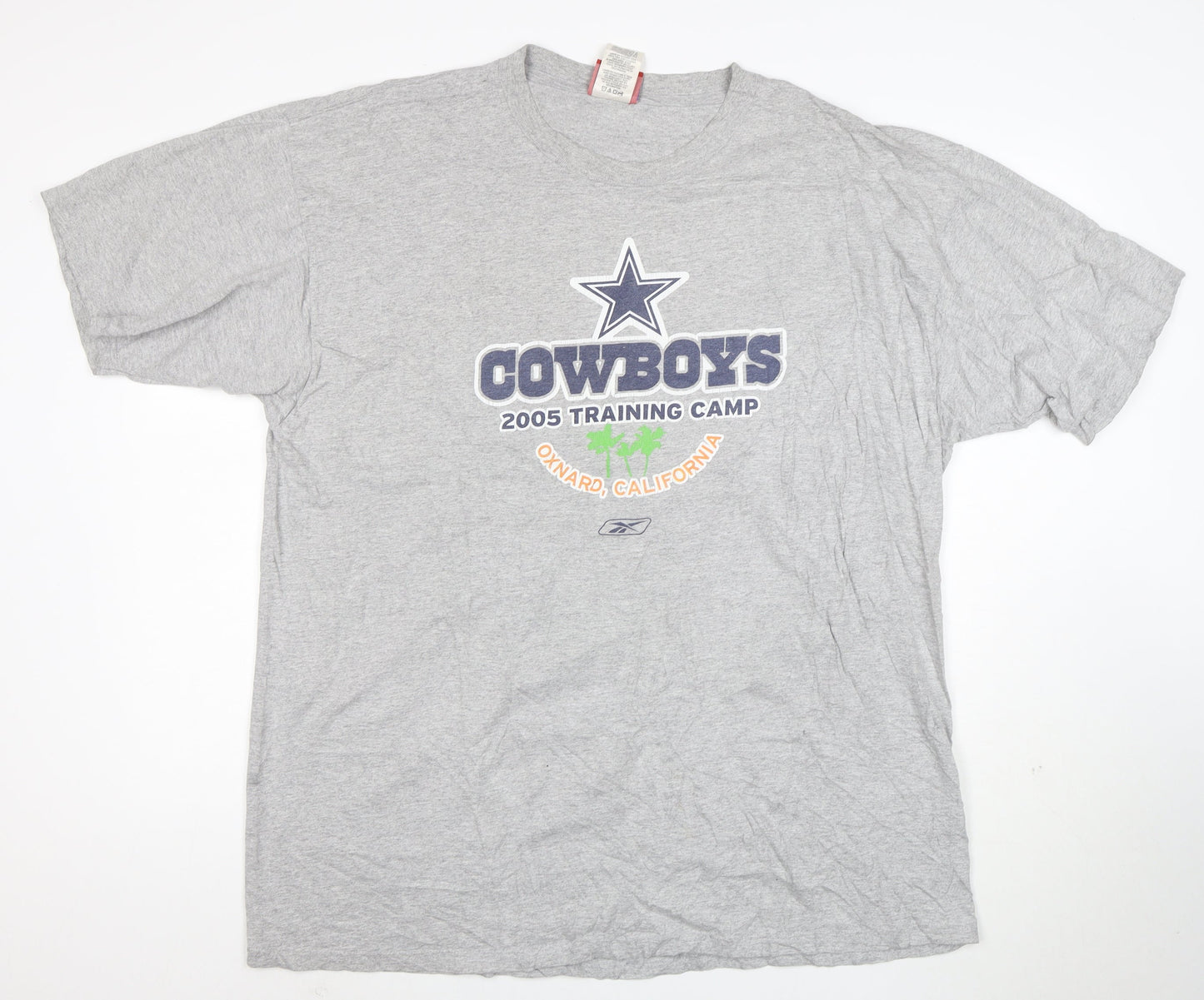 Reebok Men's Grey XL Dallas Cowboys 2005 Training Camp T-Shirt
