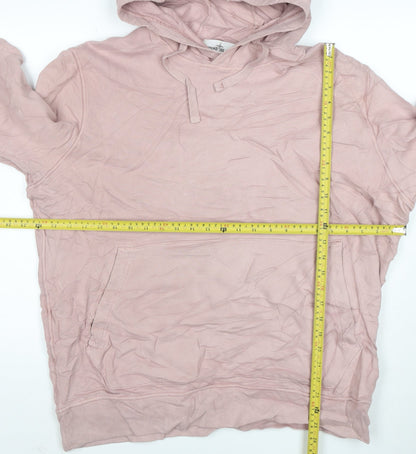 Stone Island Women’s Pink Cotton Pullover Hoodie XXL