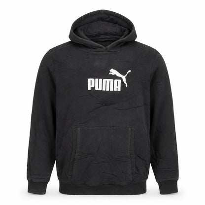 Puma Mens Black XL Pullover Hoodie with Logo Front