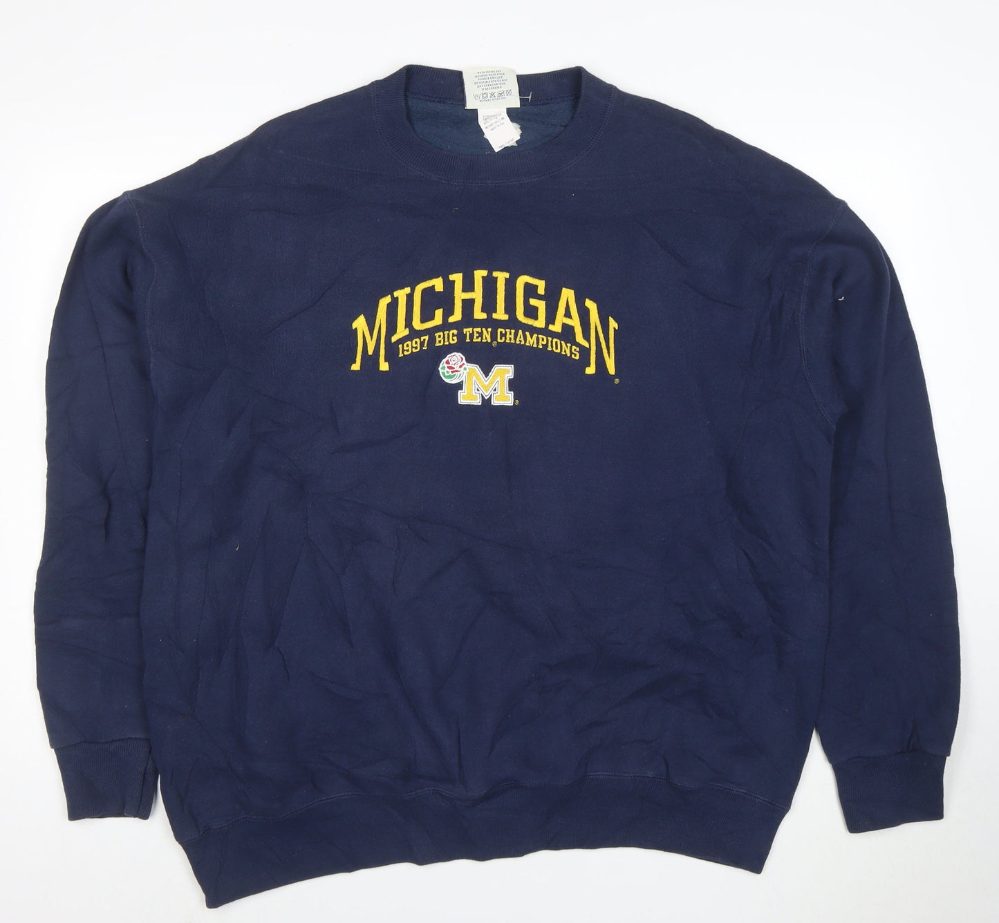 Lee Sport Men's Blue XL Michigan 1997 Champions Pullover Sweatshirt