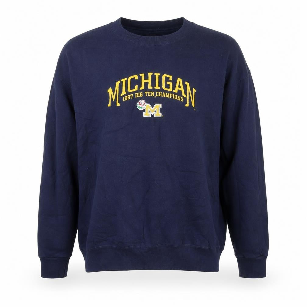 Lee Sport Men's Blue XL Michigan 1997 Champions Pullover Sweatshirt