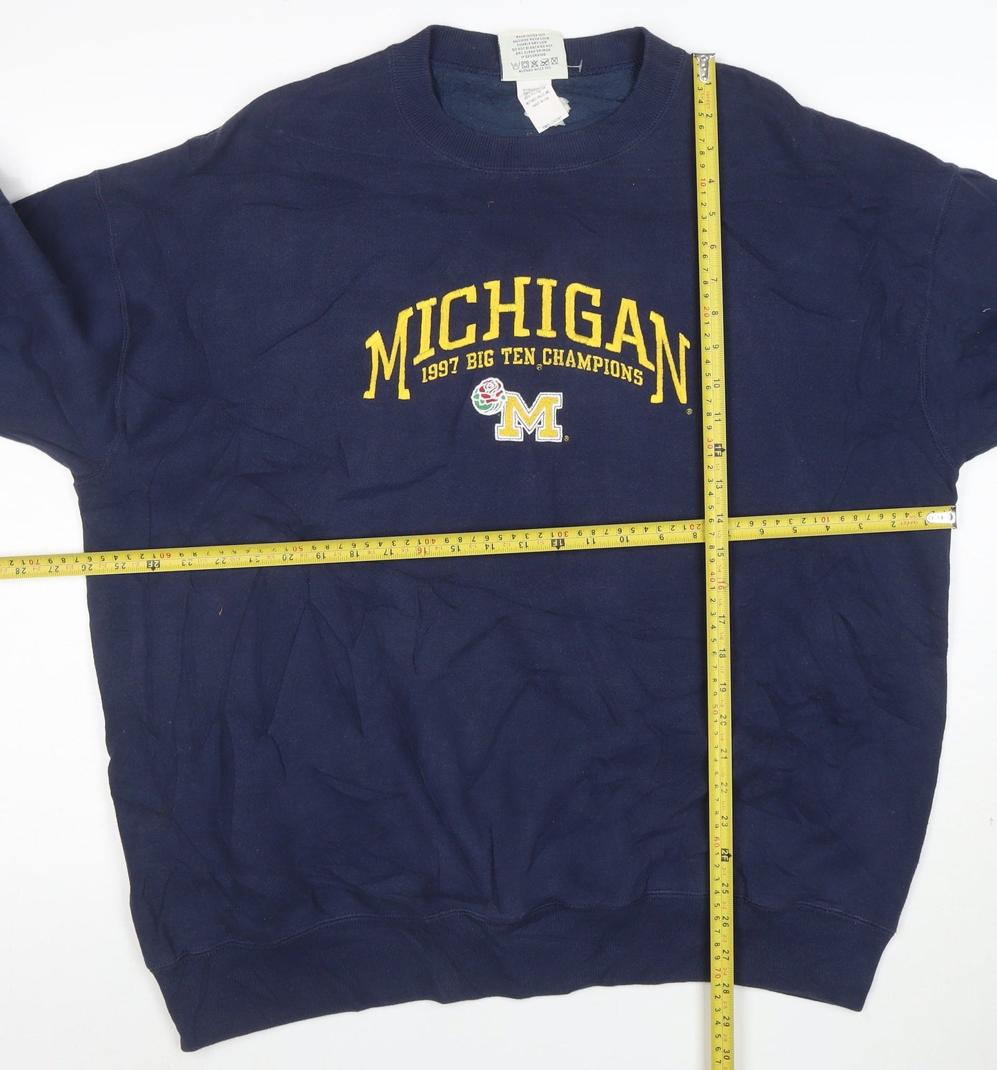 Lee Sport Men's Blue XL Michigan 1997 Champions Pullover Sweatshirt