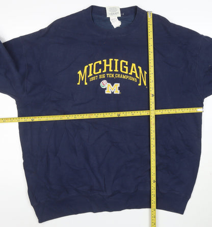 Lee Sport Men's Blue XL Michigan 1997 Champions Pullover Sweatshirt