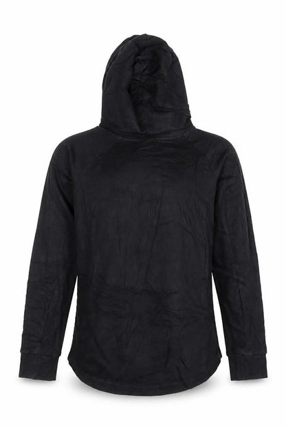 Adidas Womens Black Long Sleeve Hooded Pullover Sweatshirt Size L 16-18
