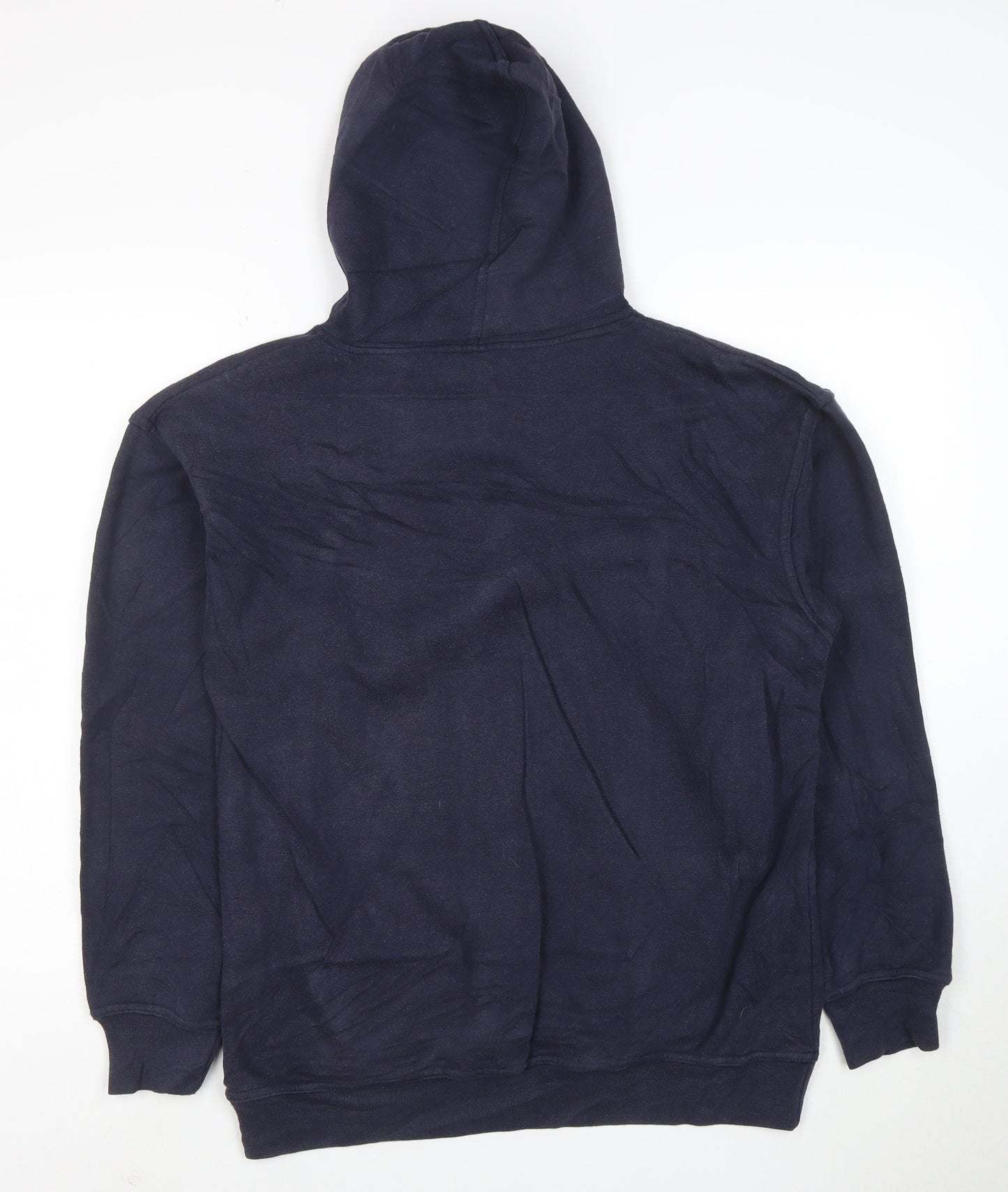 Lotto Men's Blue Pullover Hoodie M Regular Fit Fleece Sportswear