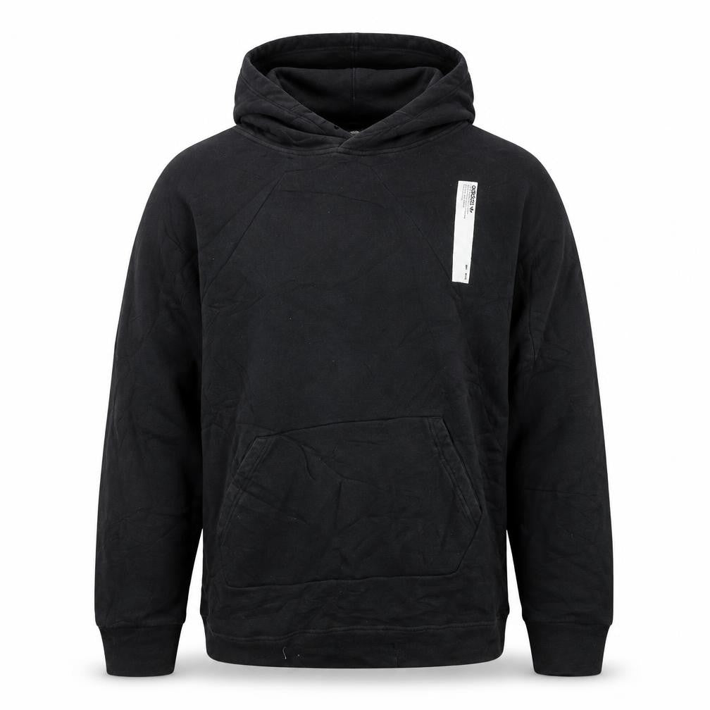 Adidas Men's Black Pullover Hoodie M Regular Fit Cotton