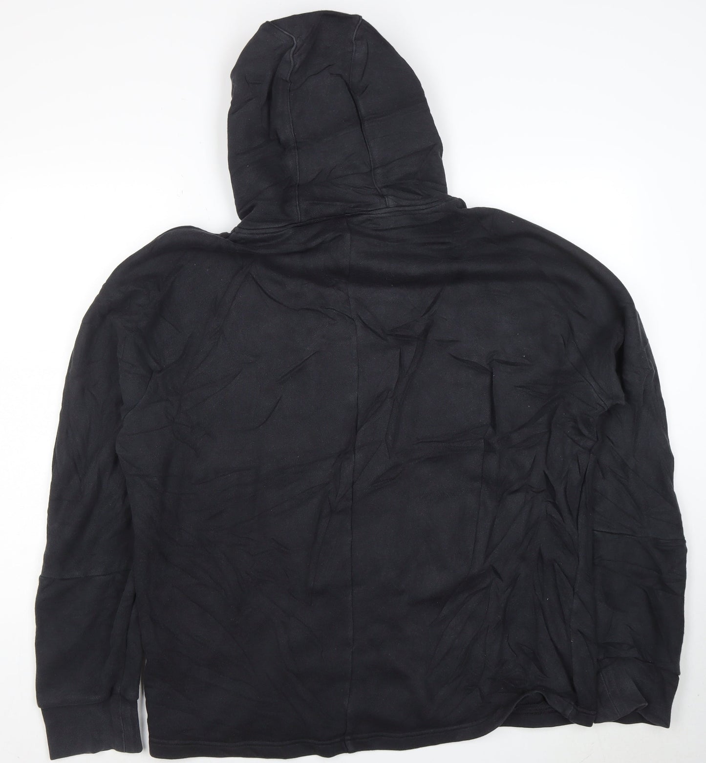 Adidas Men's Black Pullover Hoodie M Regular Fit Cotton