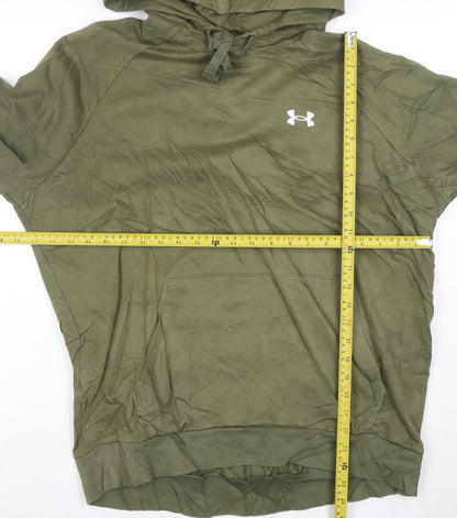 Under Armour Men’s Green Pullover Hoodie Size L Loose Fit
