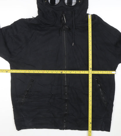 C.P. Company Mens Black XL Full Zip Hooded Sweatshirt