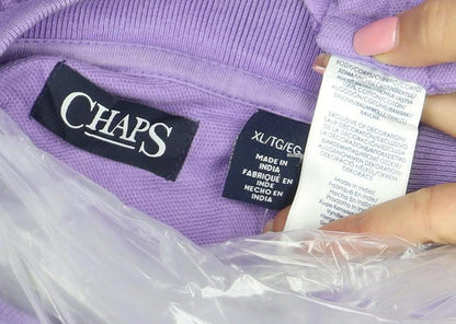 Chaps Men’s Purple Cotton Short Sleeve Polo Shirt XL
