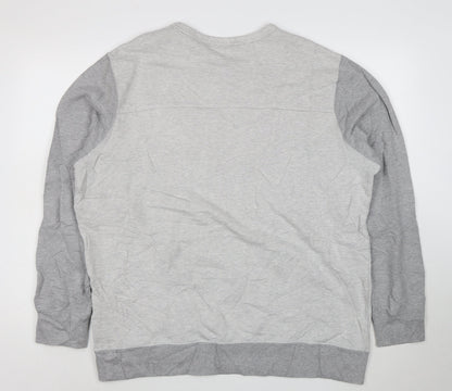 Reebok Men’s Grey 2XL Pullover Crew Neck Sweatshirt