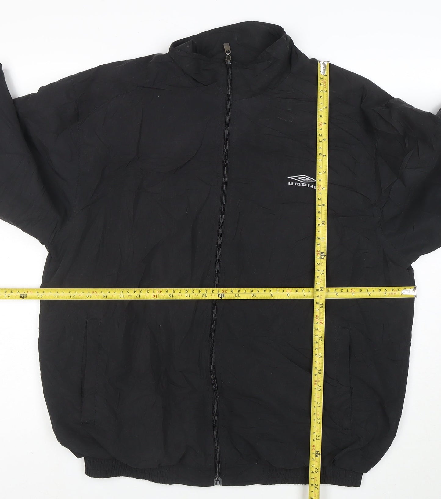Umbro Men's Black M Lightweight Sports Jacket Full Zip