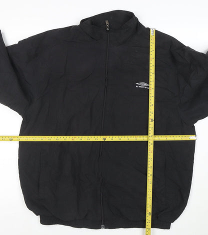 Umbro Men's Black M Lightweight Sports Jacket Full Zip
