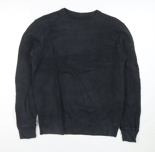 CP Company Women’s Black Cotton Crew Neck Pullover Sweatshirt Size M