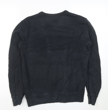 CP Company Women’s Black Cotton Crew Neck Pullover Sweatshirt Size M