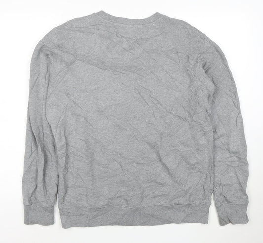 Calvin Klein Jeans Men's Grey Crew Neck Pullover Sweatshirt L