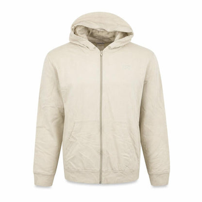 Reebok Mens Beige Full Zip Hoodie L Lightweight Sportswear