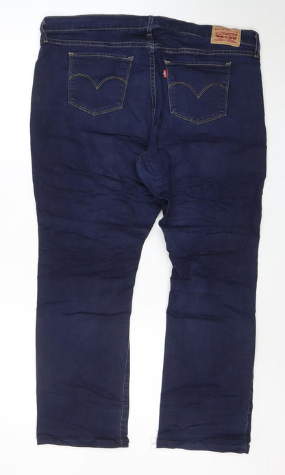 Levi's Women Blue 18 Plus 314 Shaping Straight Jeans