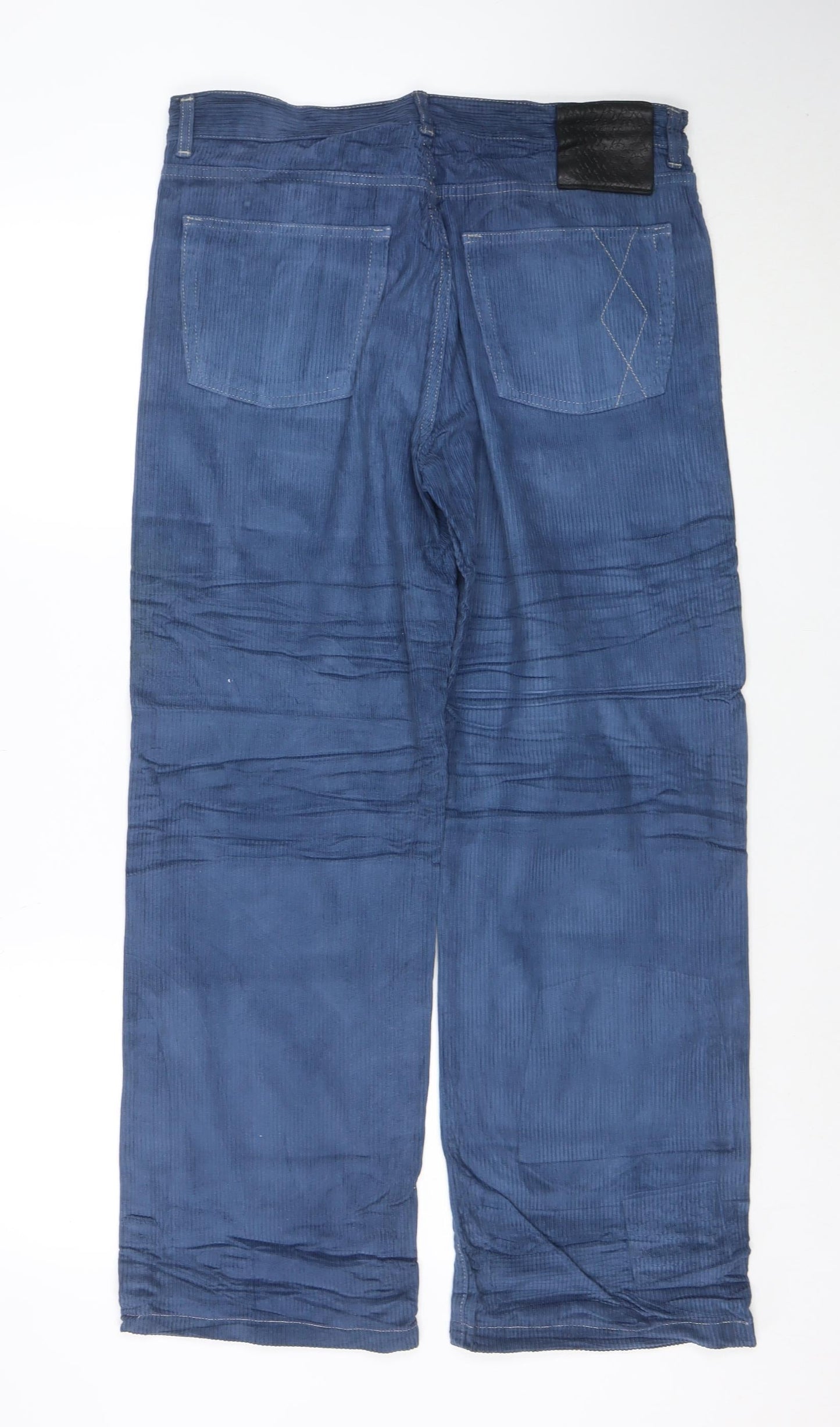 Burberry Women Blue Corduroy Chino Trousers Size 32