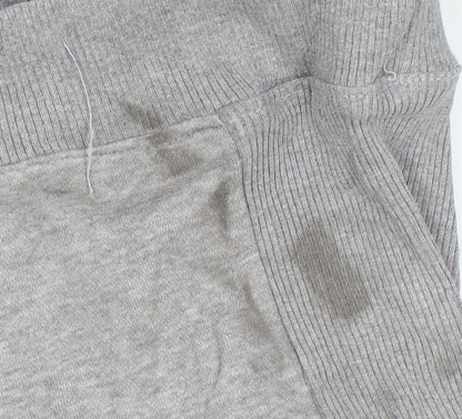 Adidas Mens Grey Crew Neck Logo Sweatshirt Size M Regular Fit