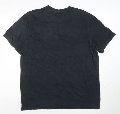 Nike Men’s Black Dri-Fit Regular Fit Crew Neck T-Shirt XL