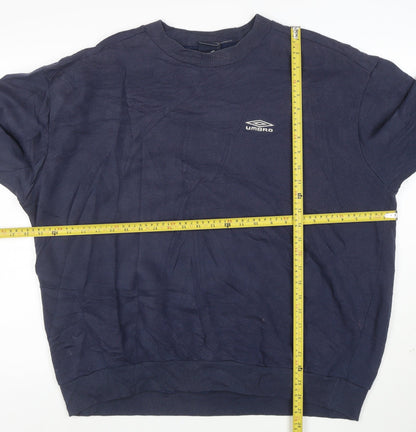 Umbro Men's Blue XXL Crew Neck Pullover Sweatshirt