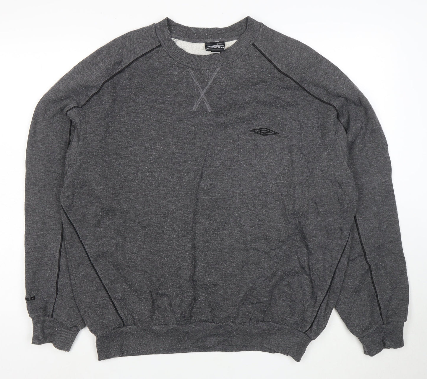 Umbro Men’s Grey XL Pullover Crew Neck Sweatshirt