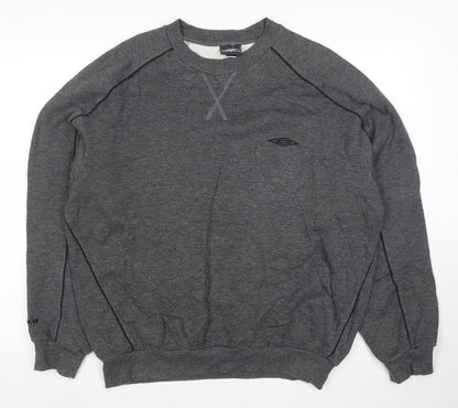 Umbro Men’s Grey XL Pullover Crew Neck Sweatshirt