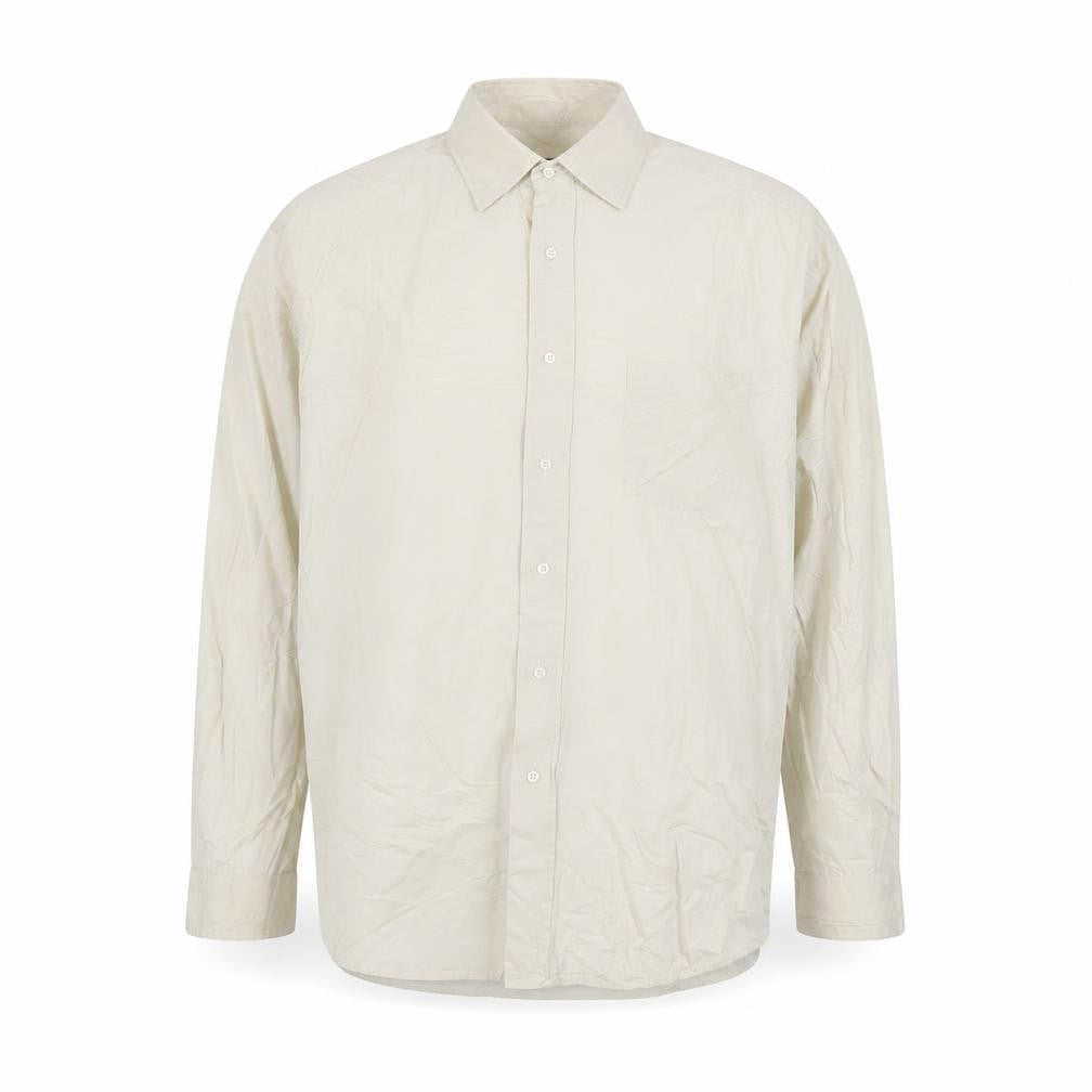 Hugo Boss Men’s Ivory Cotton Long Sleeve 42 Button-Up Shirt