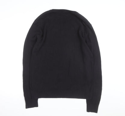 Calvin Klein Jeans Men’s Black XL Cotton Crew Neck Jumper